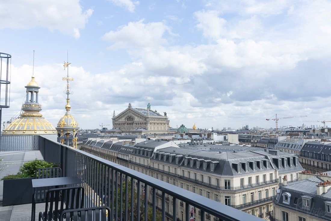 Galeries Lafayette Rooftop Terrace: A view over Paris